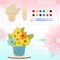 30 Set Spring Religious Mother's Day Flowers Crafts Wooden Flower Card Painting Coloring Craft DIY Flower Religious Wooden Sign for Sunday School Activities Mother's Day Church Gift Craft
